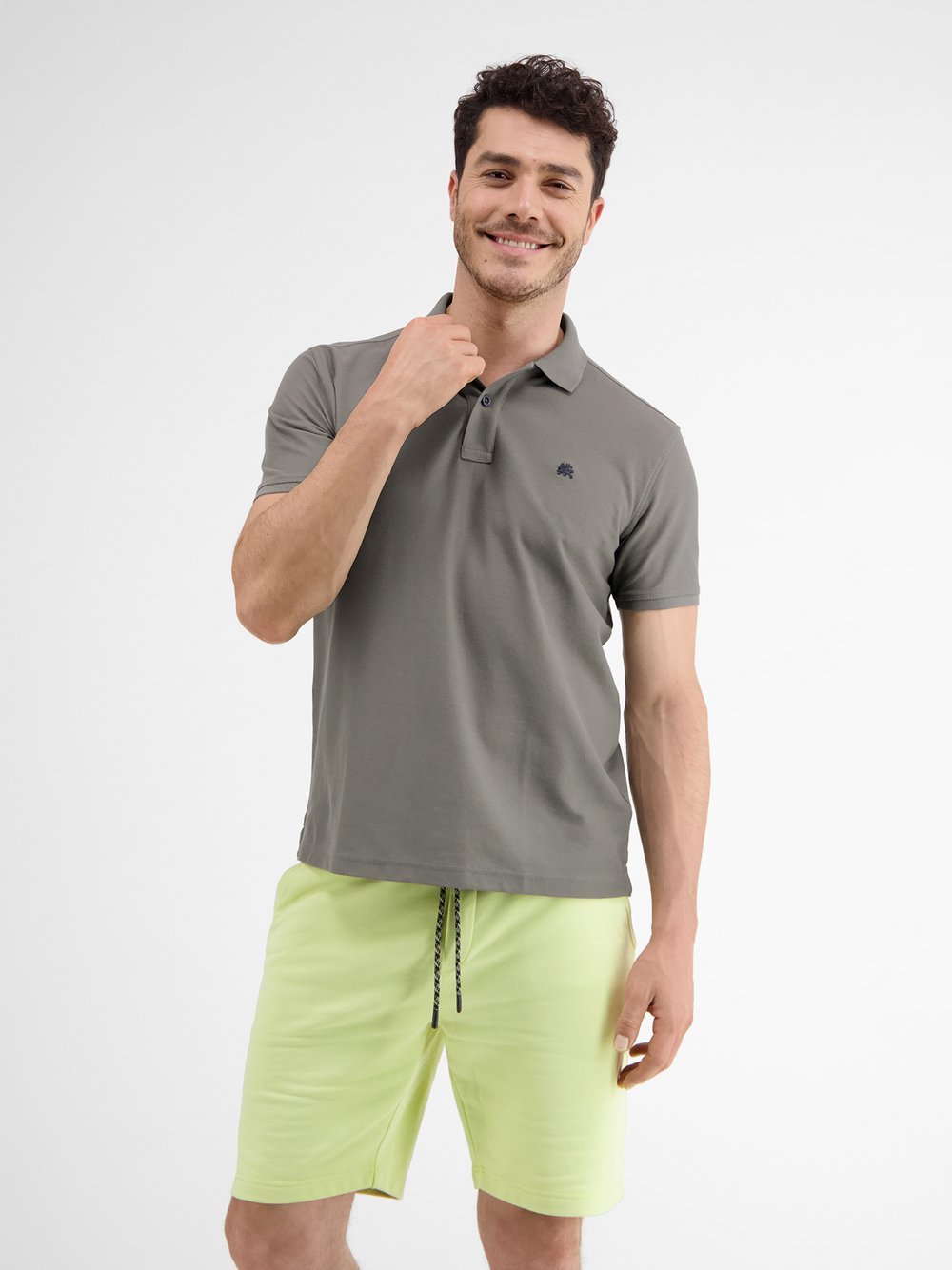 Thumbnail - LERROS Poloshirt Herren Baumwolle grau, M