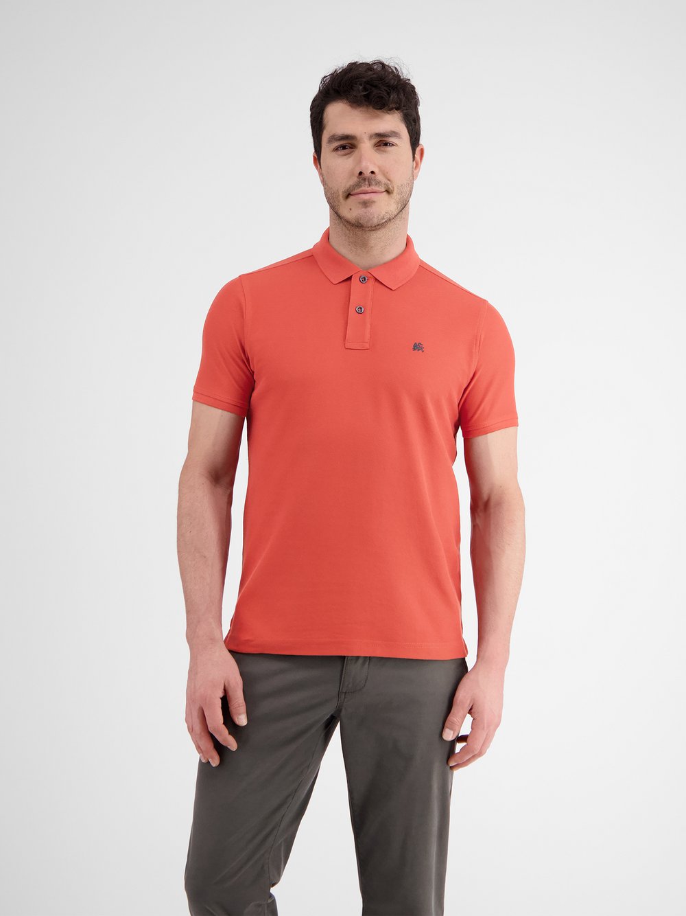 LERROS Poloshirt Herren Baumwolle rot, XL