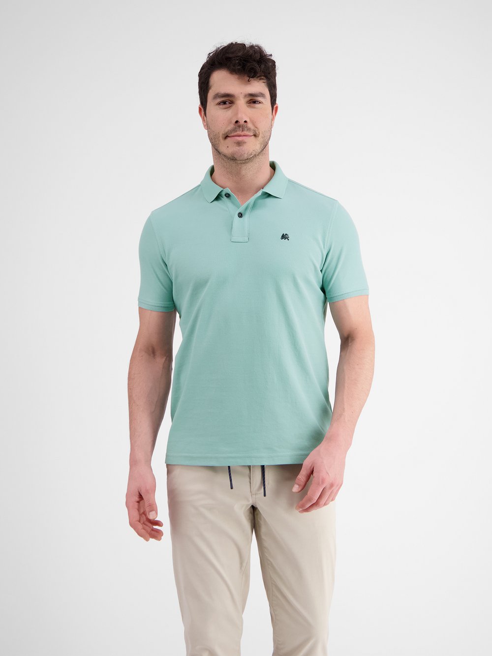 LERROS Poloshirt Herren Baumwolle grün, XL