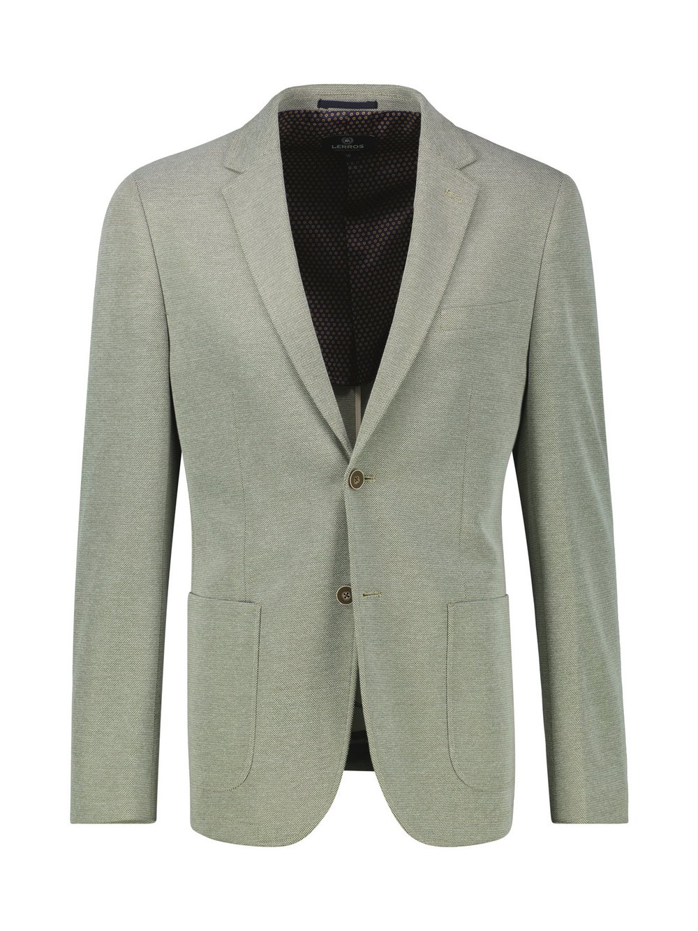LERROS Jerseysakko Herren Regular Fit Baumwolle grau, 26