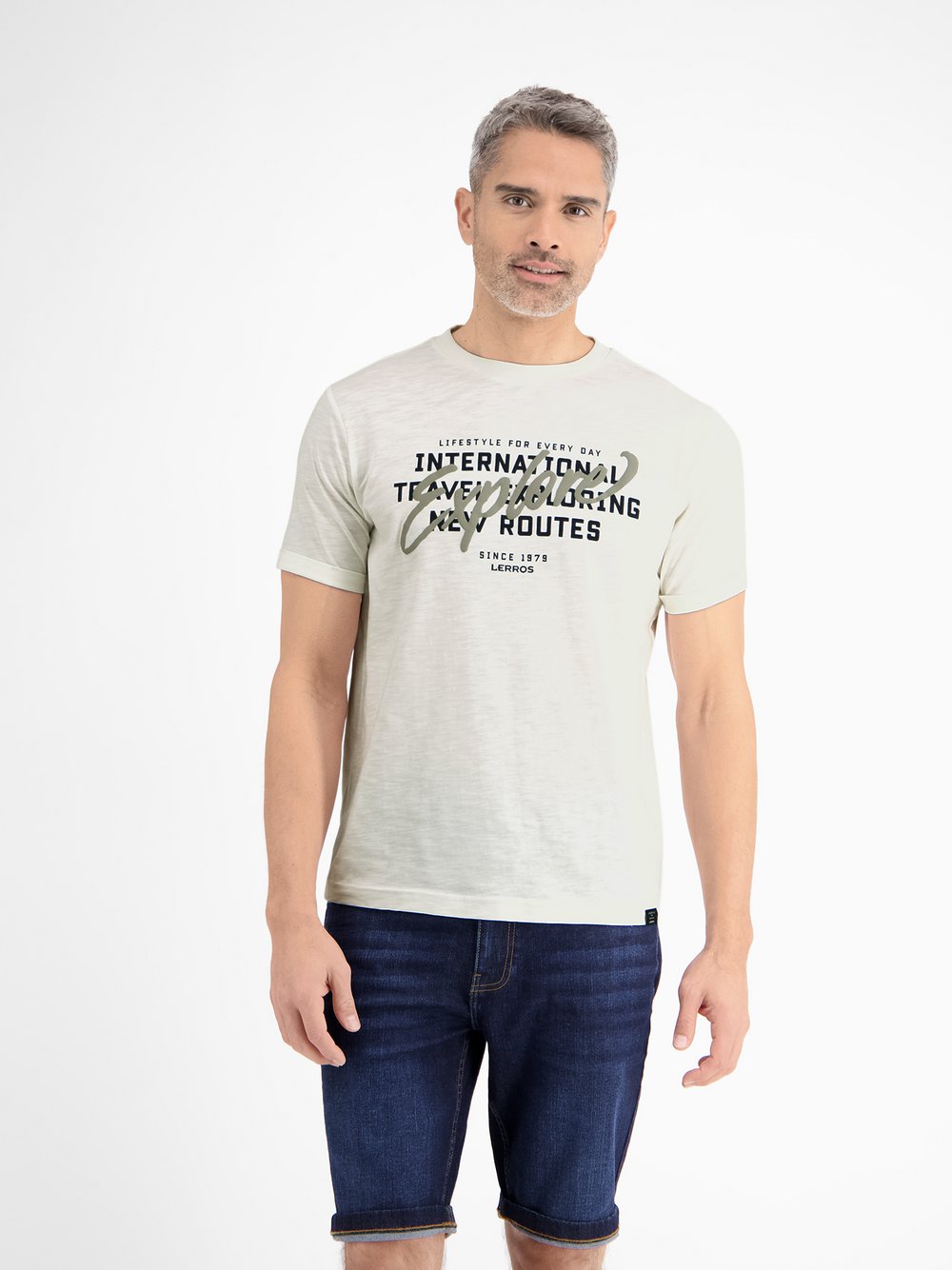 Thumbnail - LERROS T-Shirt Herren Baumwolle weiß, XXXL