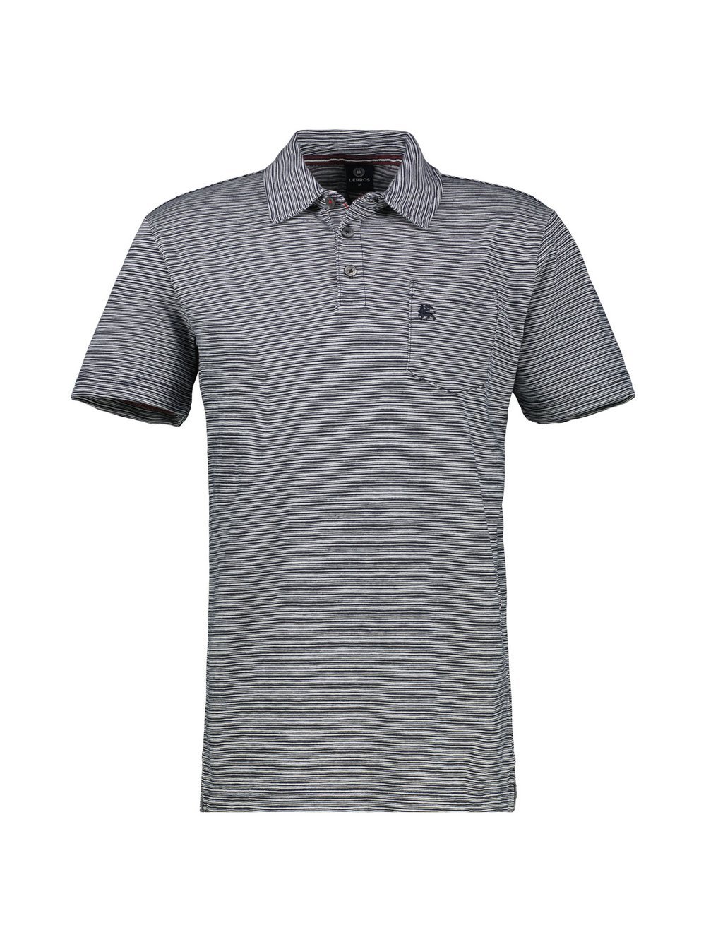 LERROS Poloshirt Herren Baumwolle blau gestreift, XL