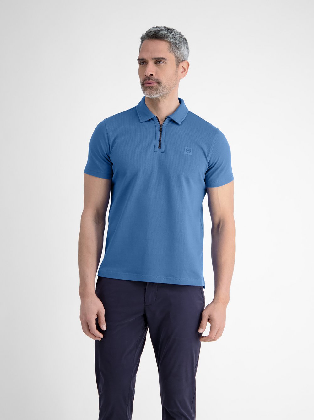 LERROS Poloshirt Herren Baumwolle blau, XXL