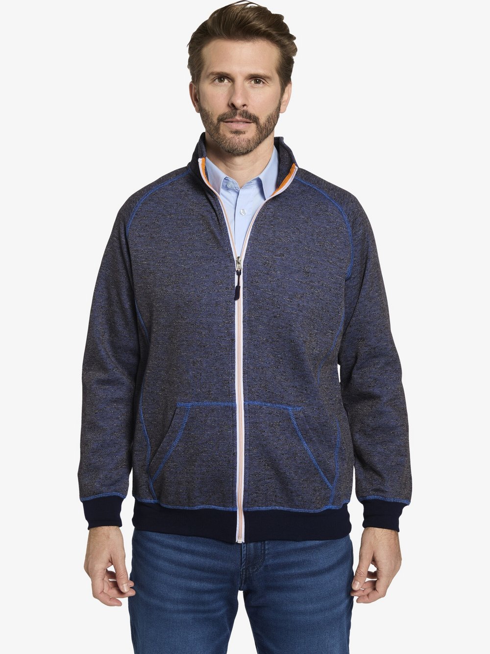 Thumbnail - BABISTA Sweatjacke Herren Baumwolle blau, L