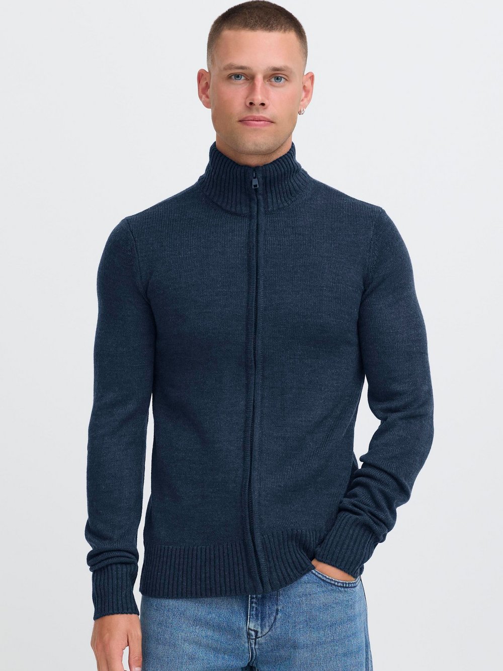 BLEND Strickjacke Herren blau, XL