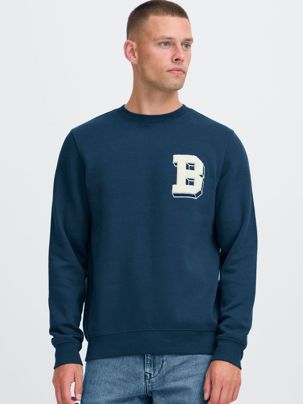 Thumbnail - BLEND Sweater Herren Baumwolle blau, XL