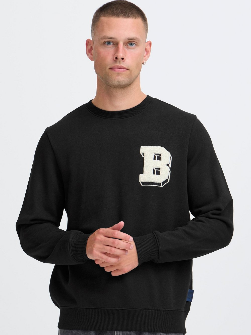 Thumbnail - BLEND Sweater Herren Baumwolle schwarz, XXXL