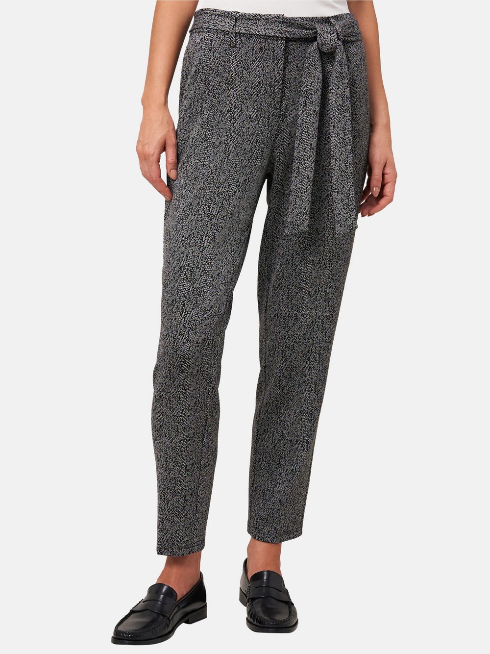zero Stoffhose Damen grau meliert, 34