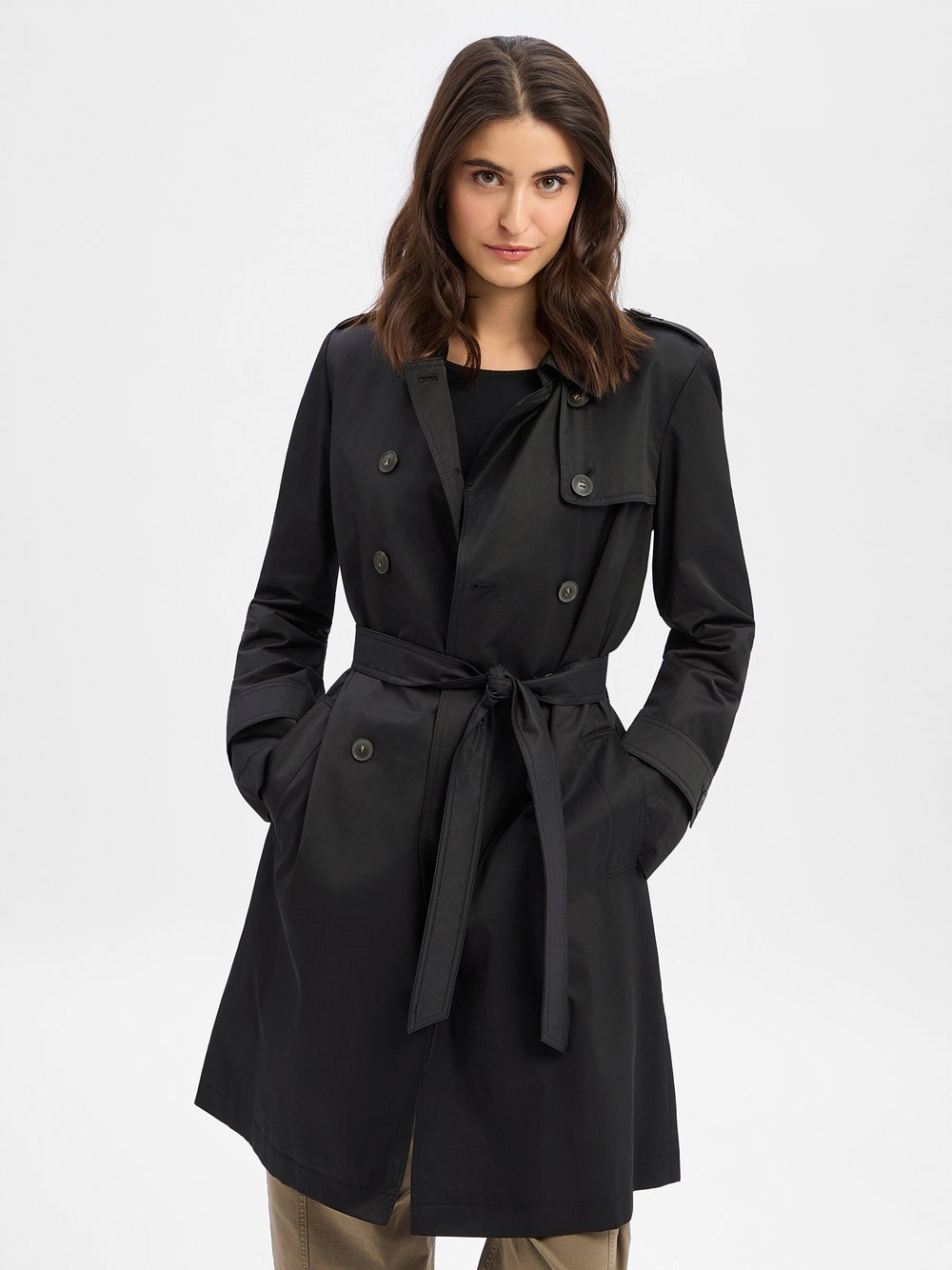 Fuchs Schmitt Trenchcoat Damen schwarz, 40