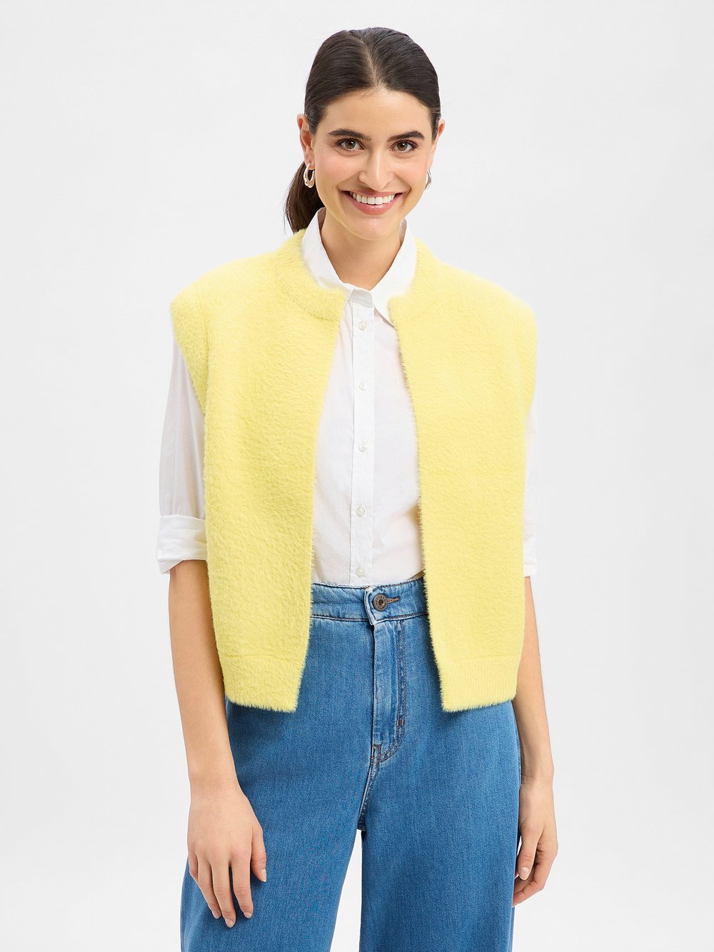 Rino & Pelle Strickhülle Damen Polyamid gelb, 34