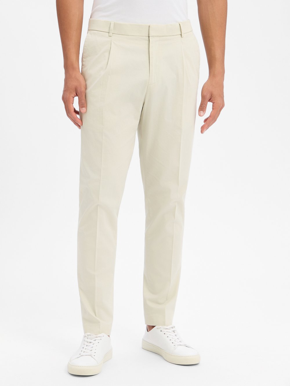 Benvenuto Baukasten-Anzughose Herren Regular Fit Baumwolle beige, 50