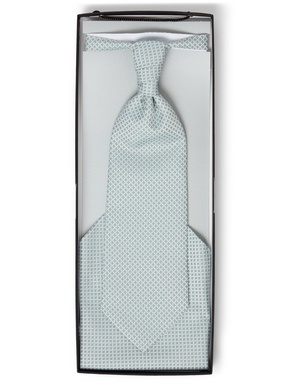 Digel Plastron und Einstecktuch Herren Regular Fit Viskose grün gemustert, ONE SIZE