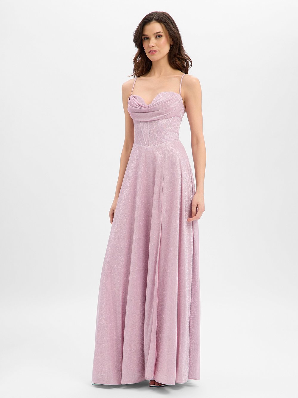 Marie Lund Abendkleid Damen Chiffon blau, 34