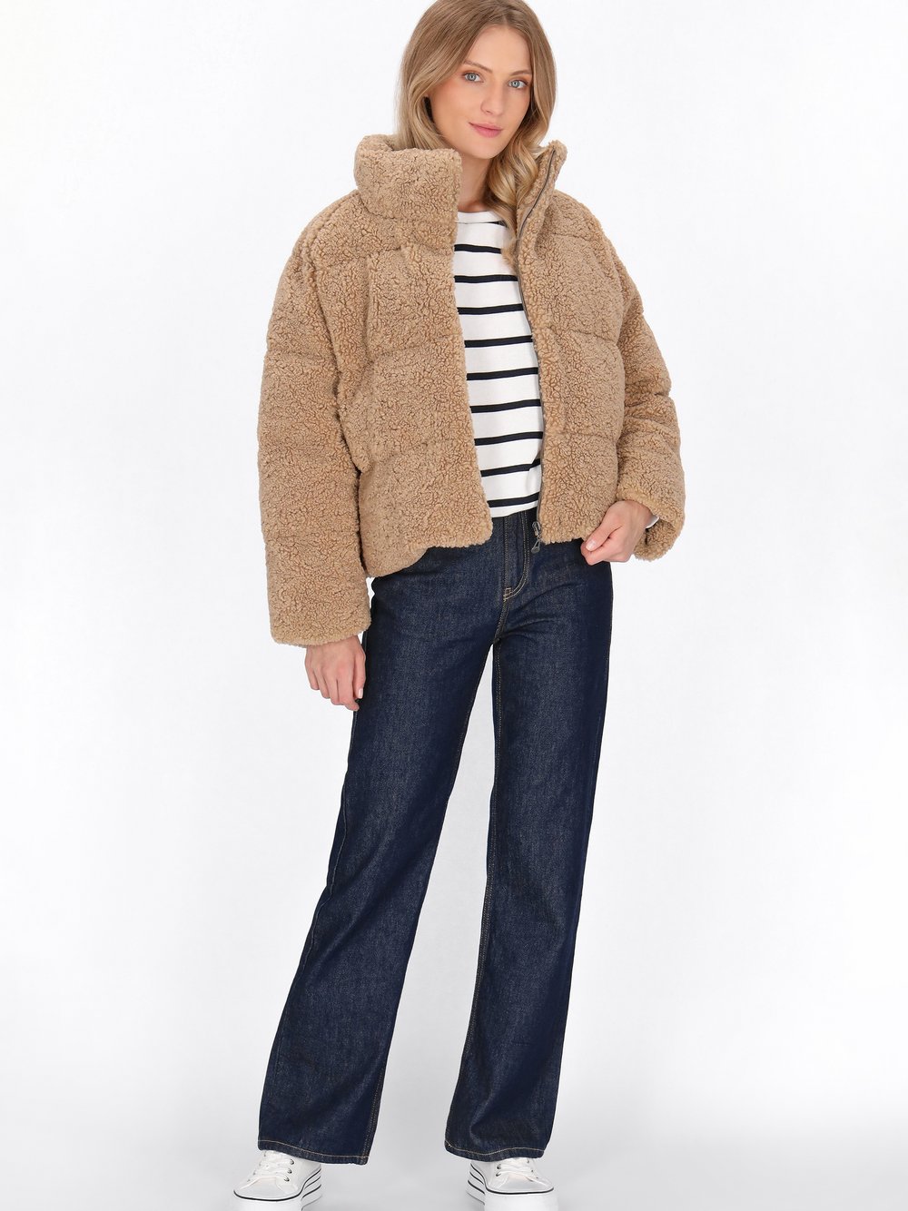 Dreimaster Jacke Damen braun gemustert, XL