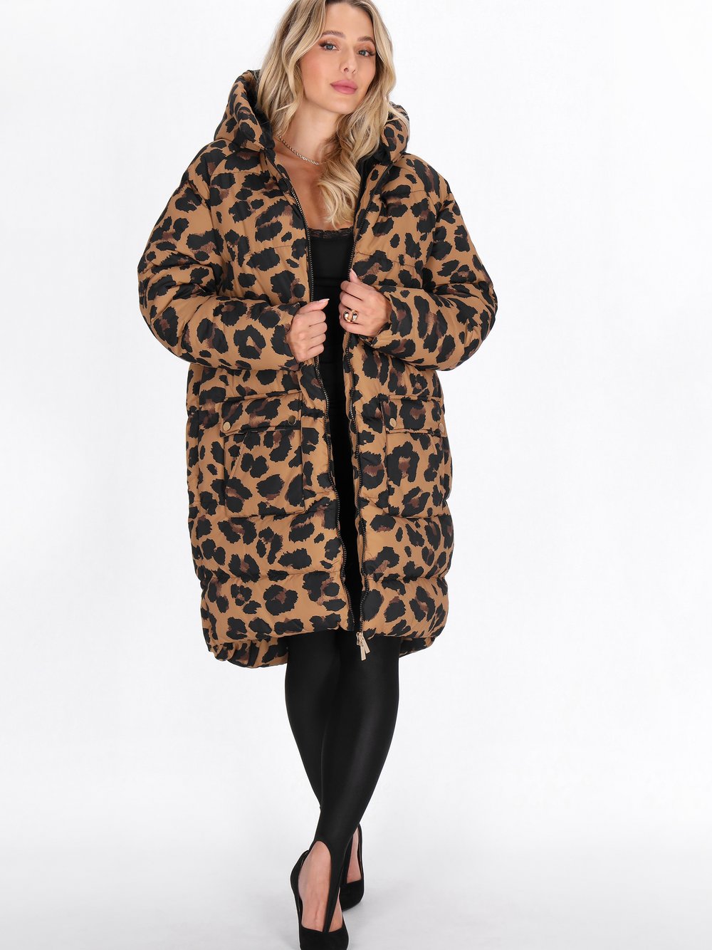 Faina Mantel Damen mehrfarbig gemustert, L