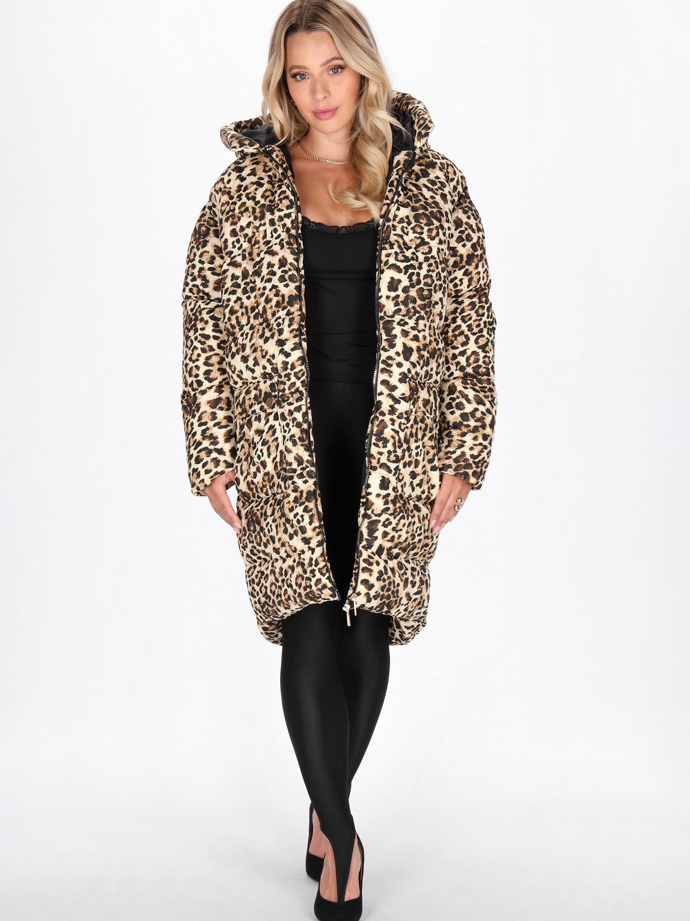 Faina Mantel Damen mehrfarbig gemustert, L