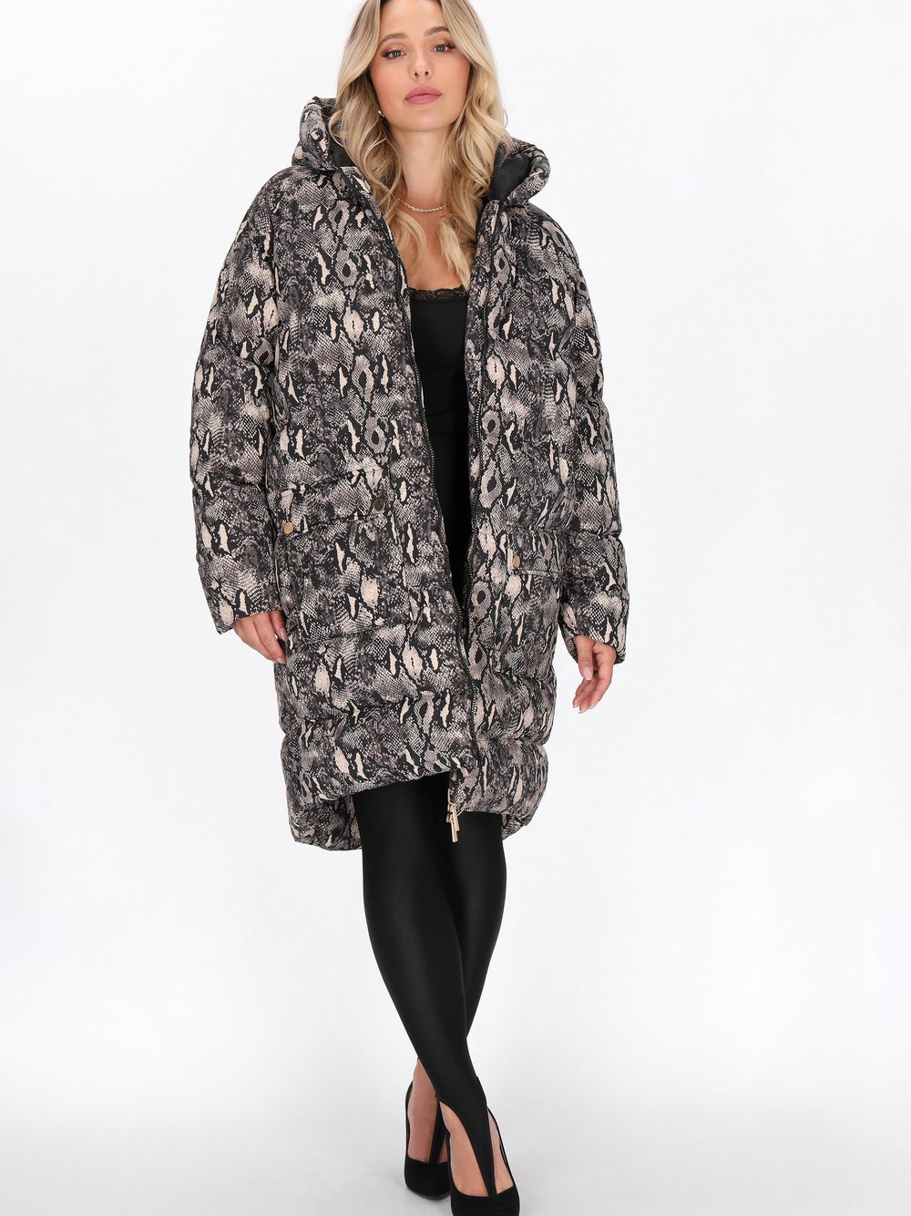 Faina Mantel Damen mehrfarbig gemustert, XS