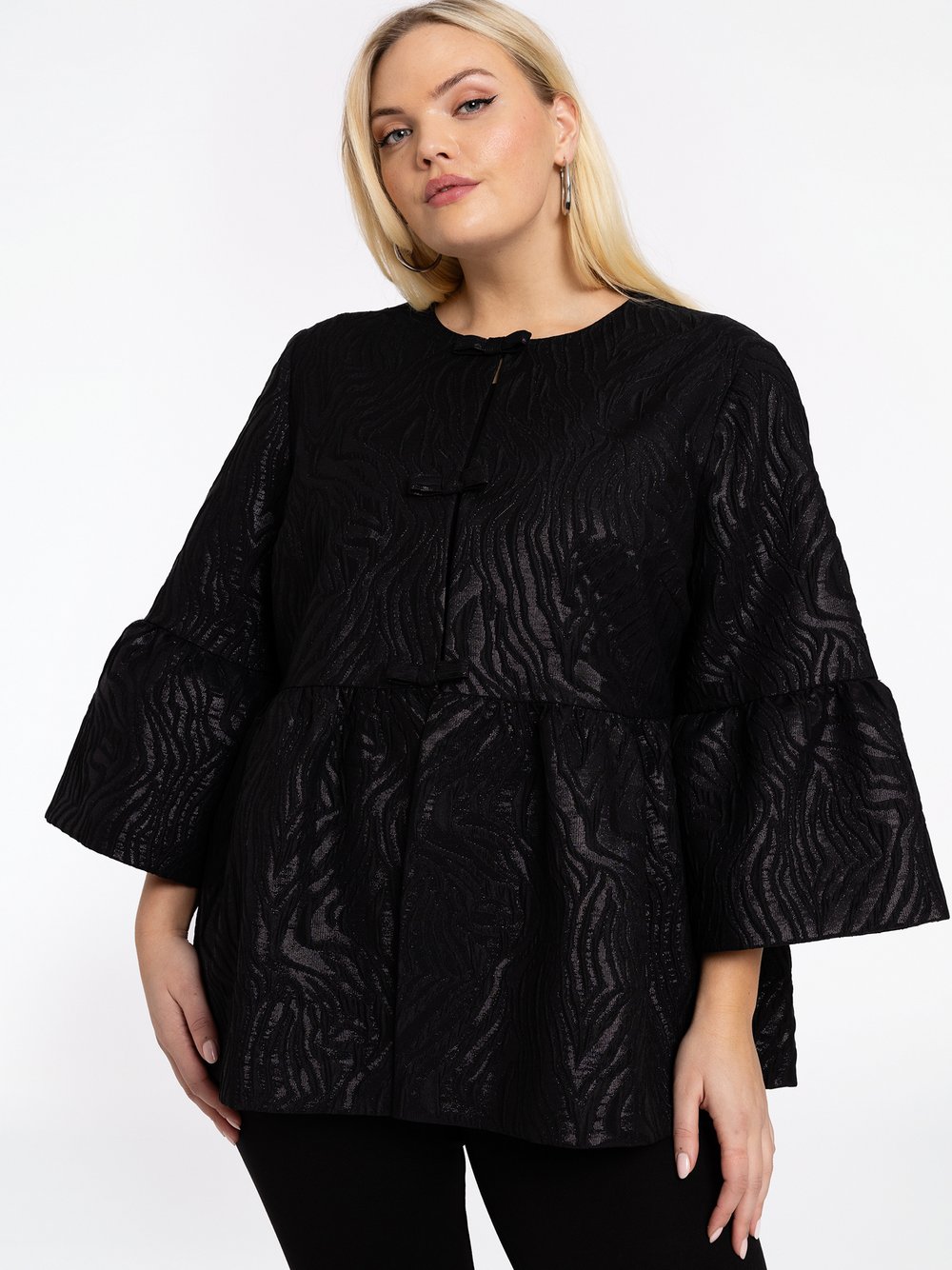 Thumbnail - YOEK Blazer Damen schwarz, 50-52