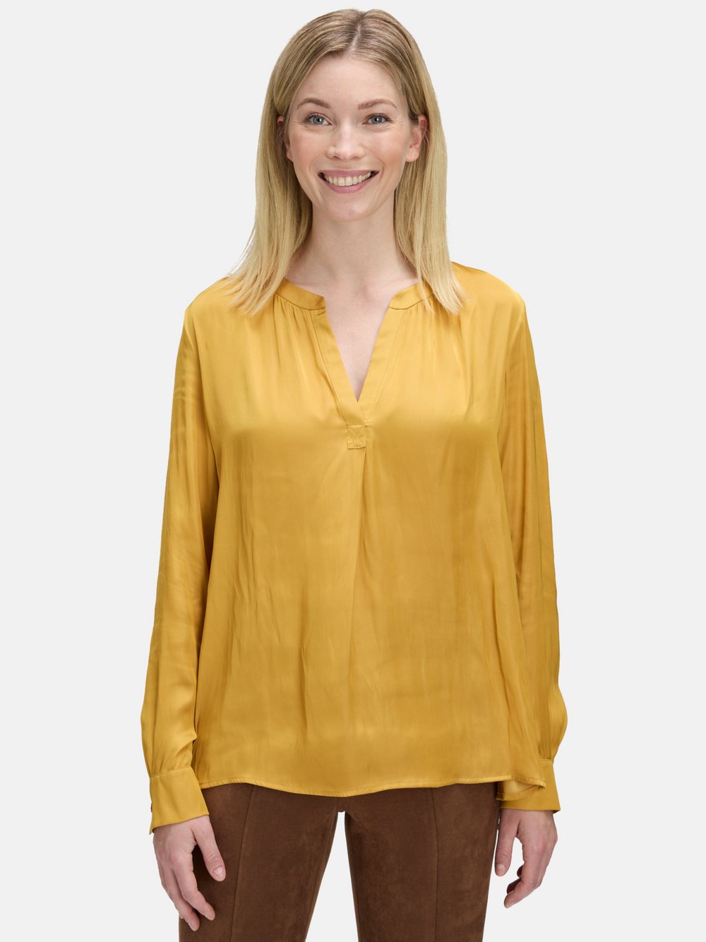 Betty Barclay Satin-Bluse Damen gelb, 42