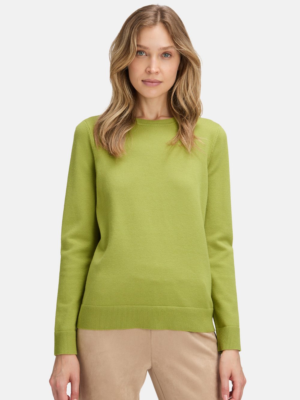 Betty Barclay Basic-Strickpullover Damen Viskose grün, 48