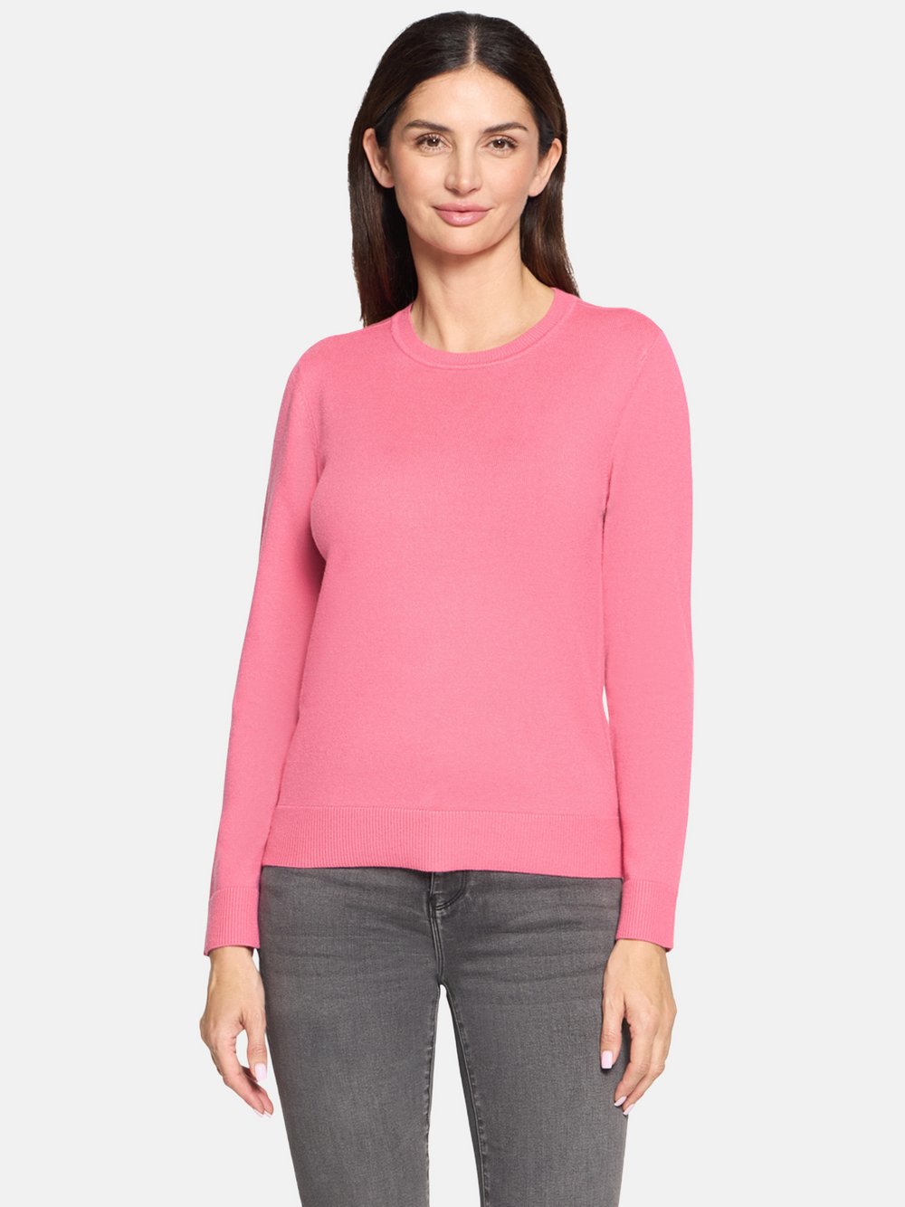 Thumbnail - Betty Barclay Basic-Strickpullover Damen Viskose rosa, 44
