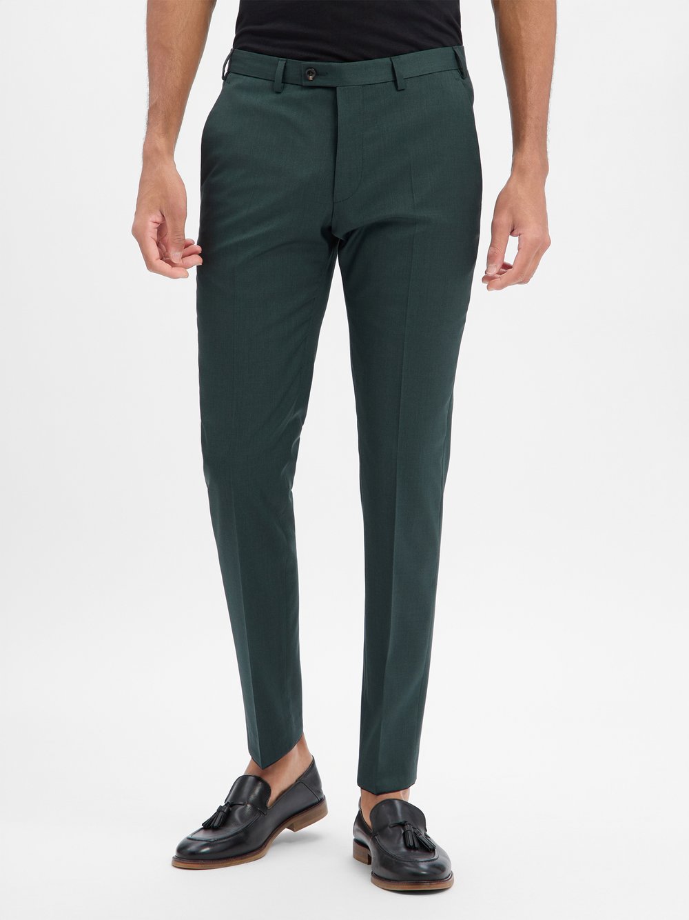 Thumbnail - Digel MOVE Baukasten-Schurwoll-Hose Herren Slim Fit Schurwolle grün, 26