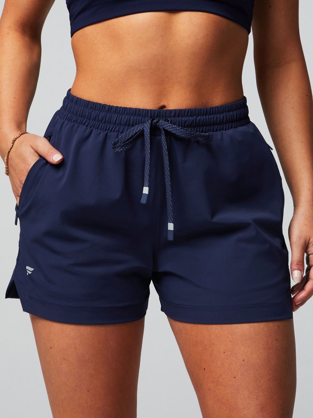 Fabletics SHORTS THE-ONE-3-SHORT Damen Polyamid blau, XXL
