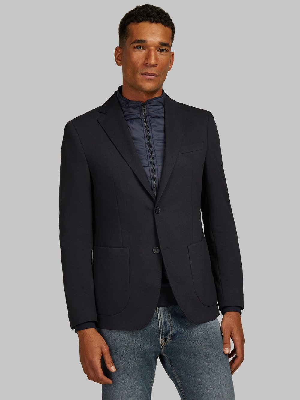 Daniel Hechter Sakko Herren Regular Fit Polyamid blau, 54