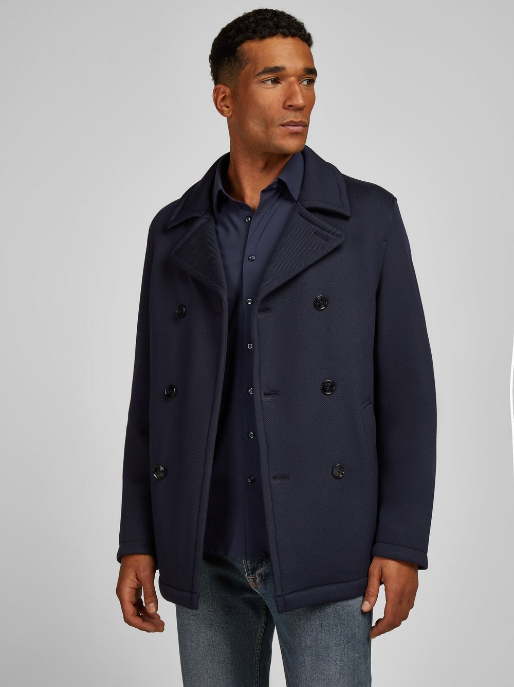 Daniel Hechter Jacke Herren Viskose blau, 54