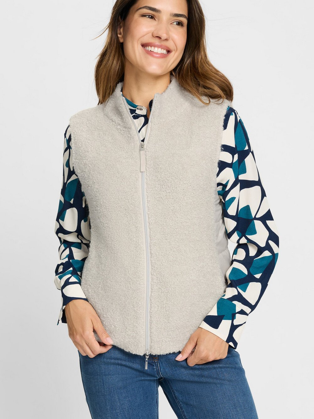 Olsen Weste Damen beige, 48