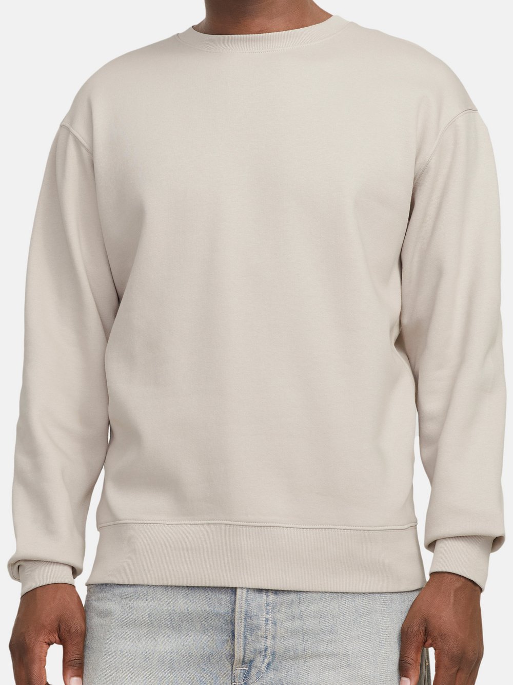 Jack & Jones Sweatshirt Herren Baumwolle beige, XXL