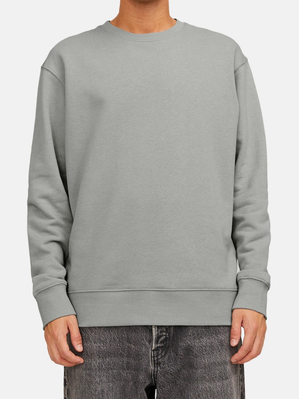 Jack & Jones Sweatshirt Herren Baumwolle grau, XXL