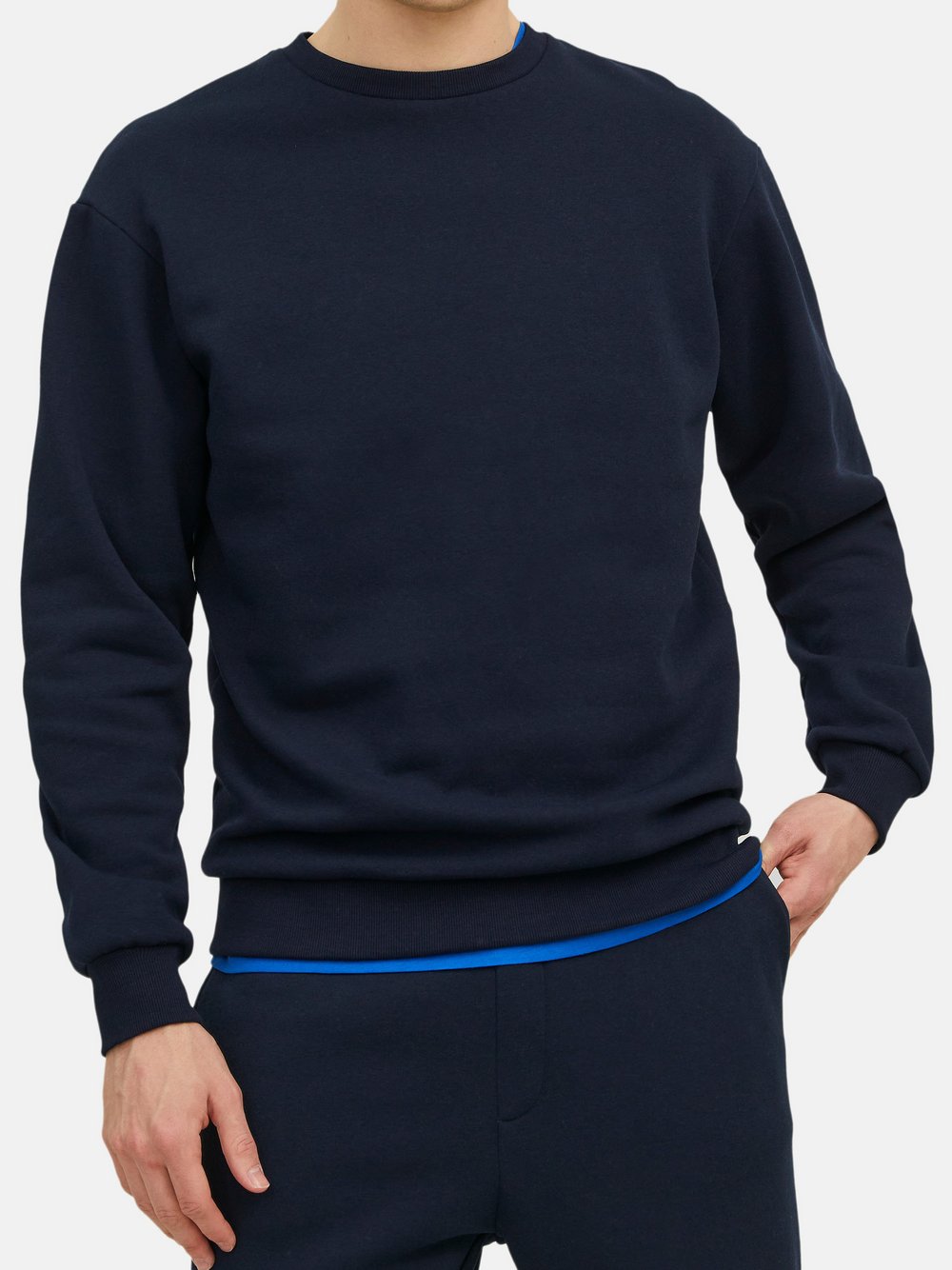 Thumbnail - Jack & Jones Sweatshirt Herren Baumwolle blau, XXL