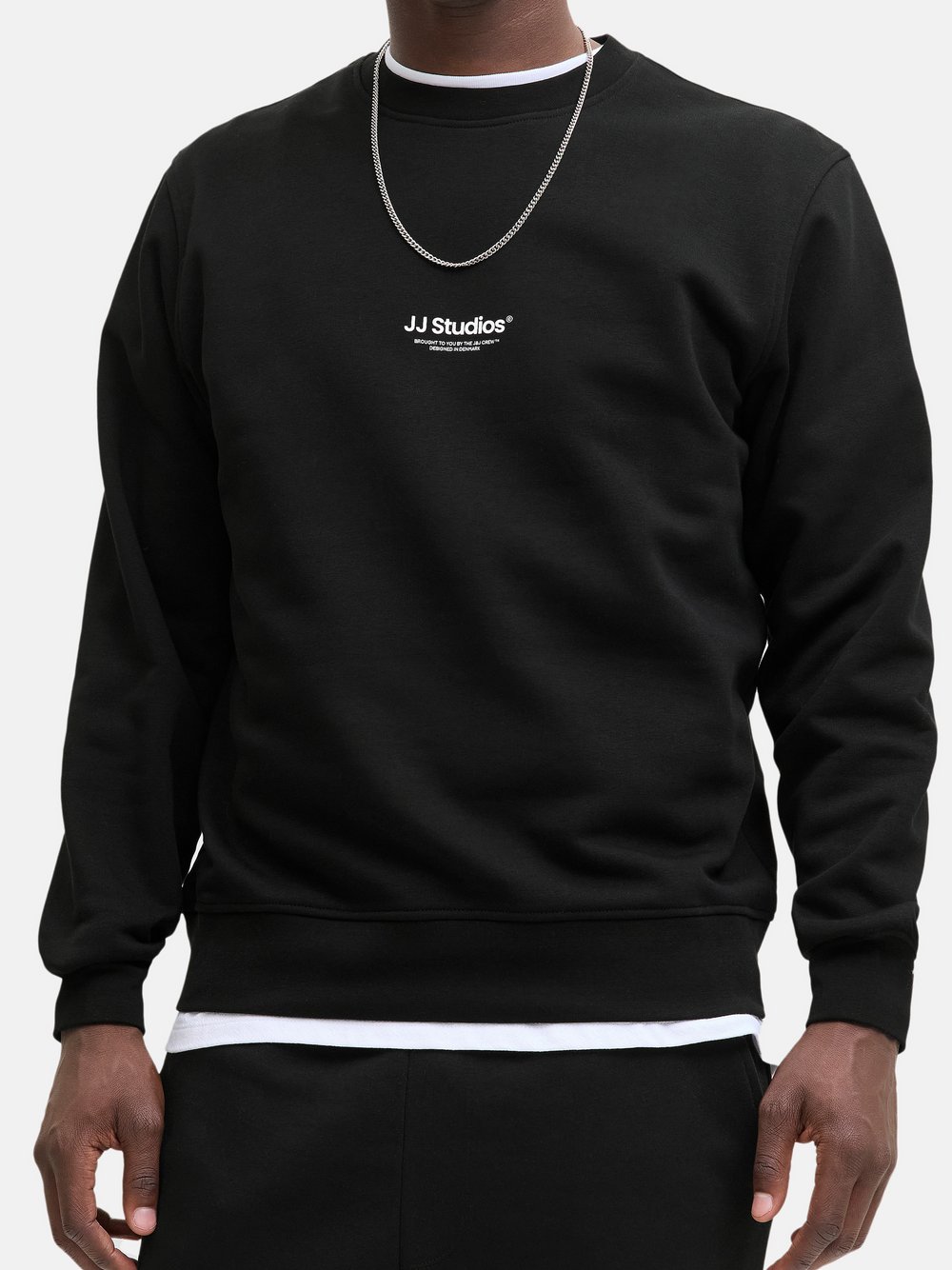 Jack & Jones Sweatshirt Herren Baumwolle schwarz, XXXL