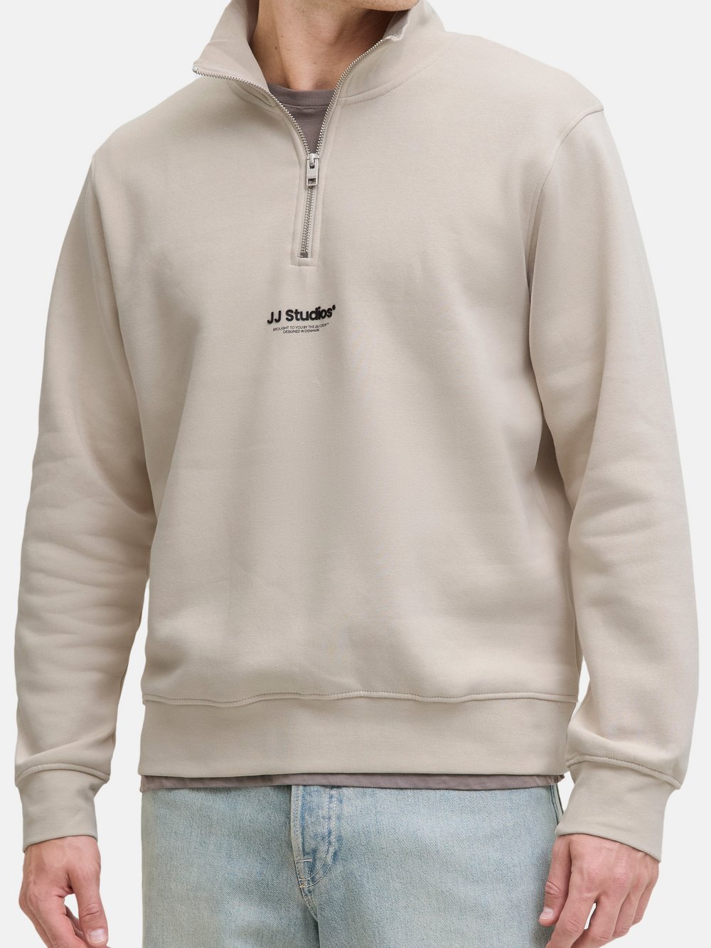 Jack & Jones Sweat-Troyer Soho im 2er-Pack Herren Baumwolle beige, L