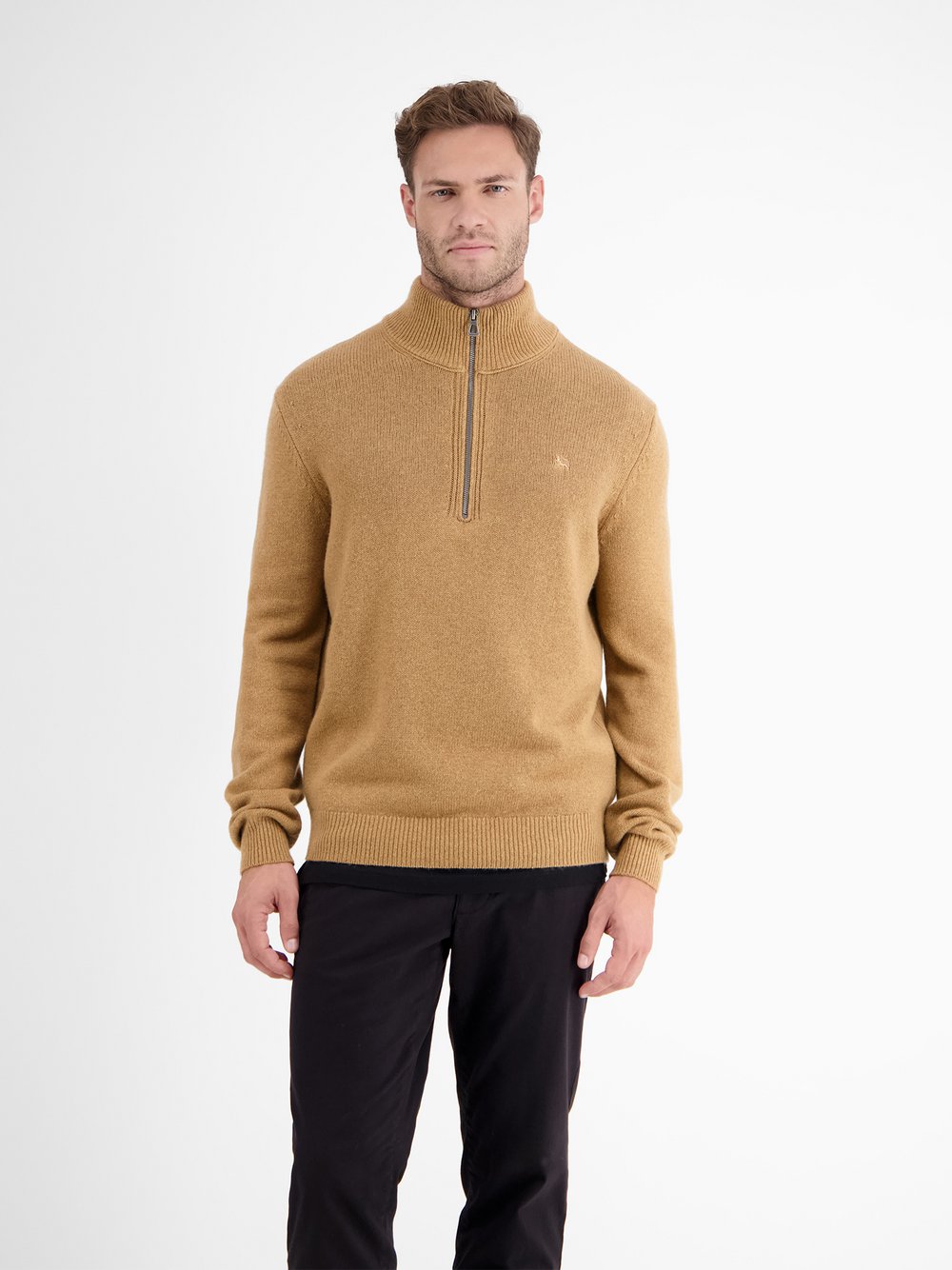 LERROS Troyer Herren Schurwolle beige, S