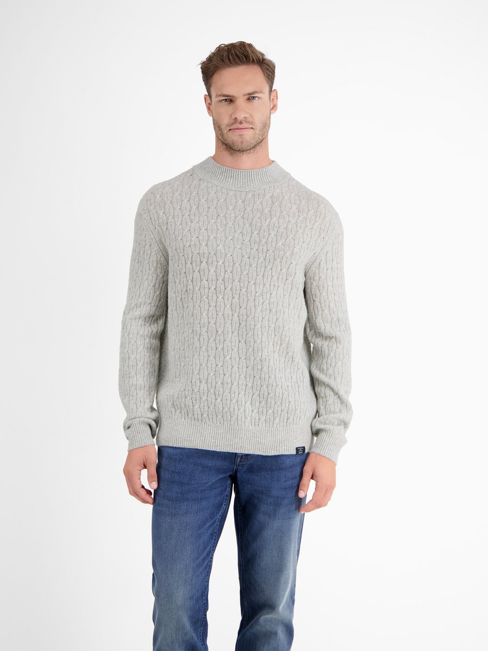 Thumbnail - LERROS Strickpullover Herren Schurwolle weiß, XXXL