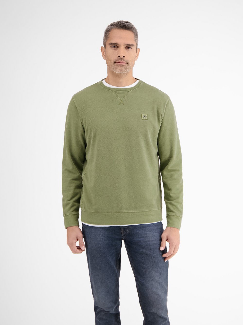 LERROS Sweatshirt Herren Baumwolle grün, L