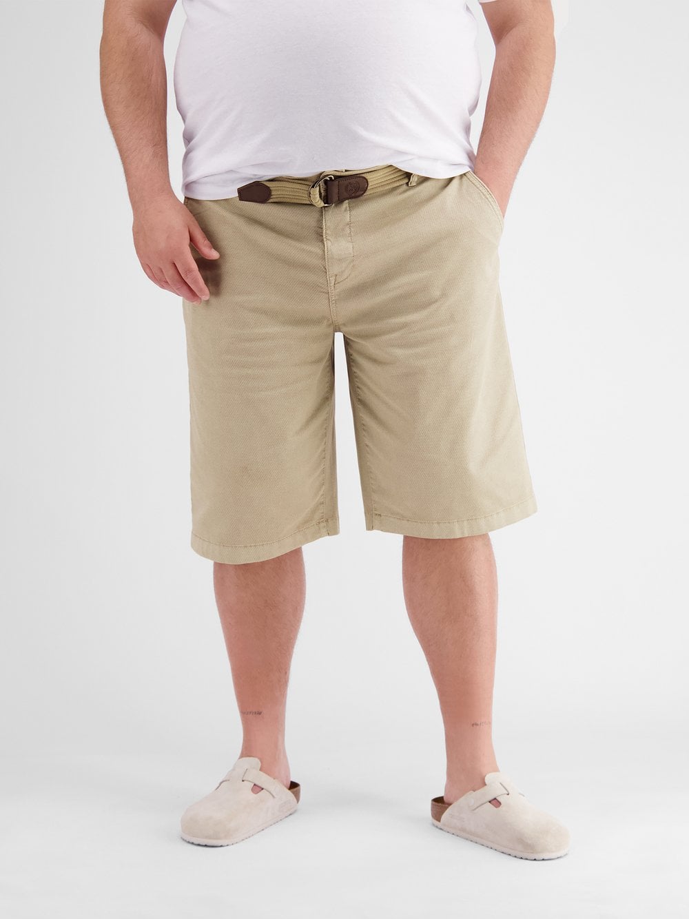 LERROS Bermudas Herren Baumwolle beige, 6XL