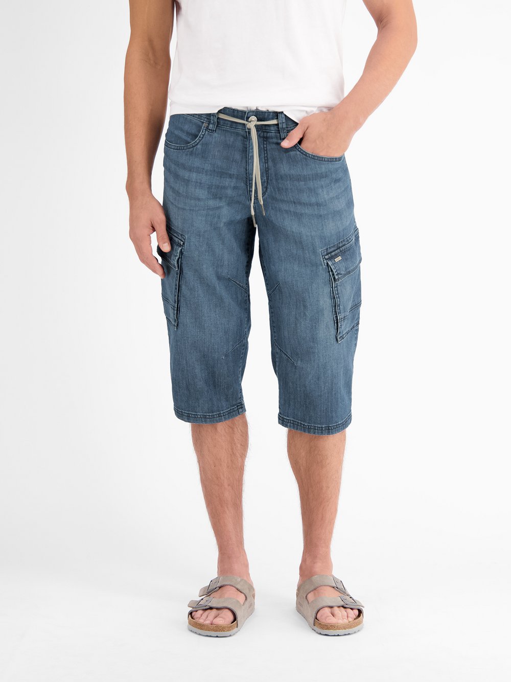 LERROS Bermudas Herren Baumwolle blau, 30