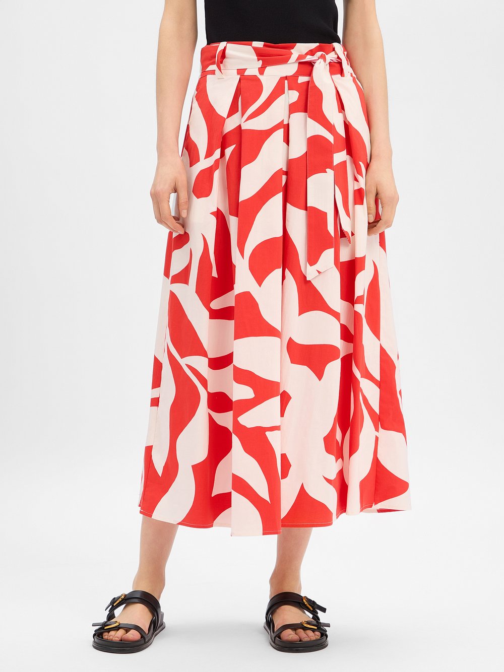 Thumbnail - More & More A-Linien-Rock Damen Baumwolle mehrfarbig gemustert, 44