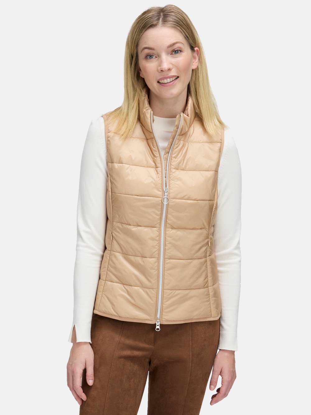 Betty Barclay Steppweste Damen Polyamid beige, 48