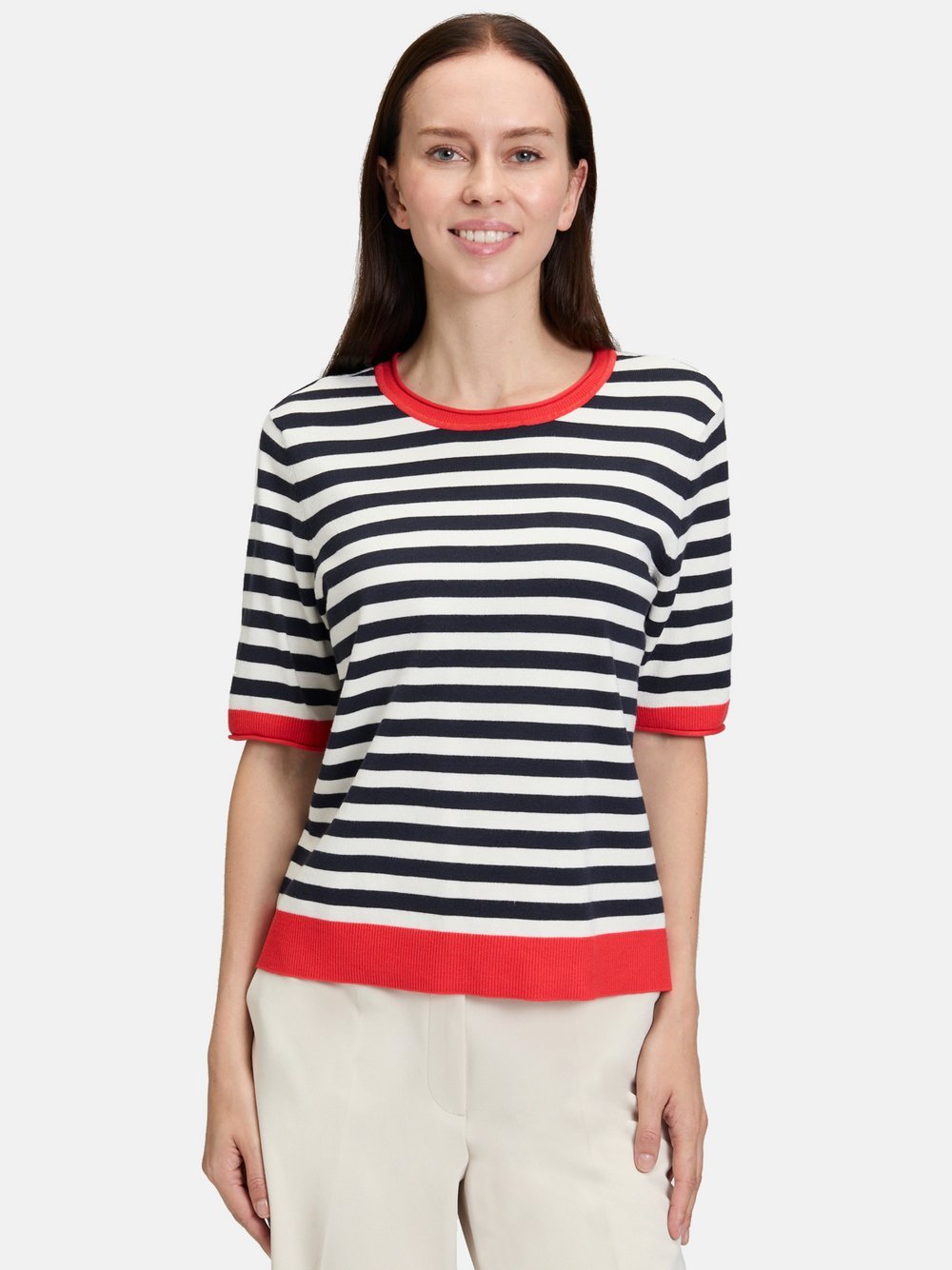 Betty Barclay Pullover Damen Viskose blau gestreift, 38