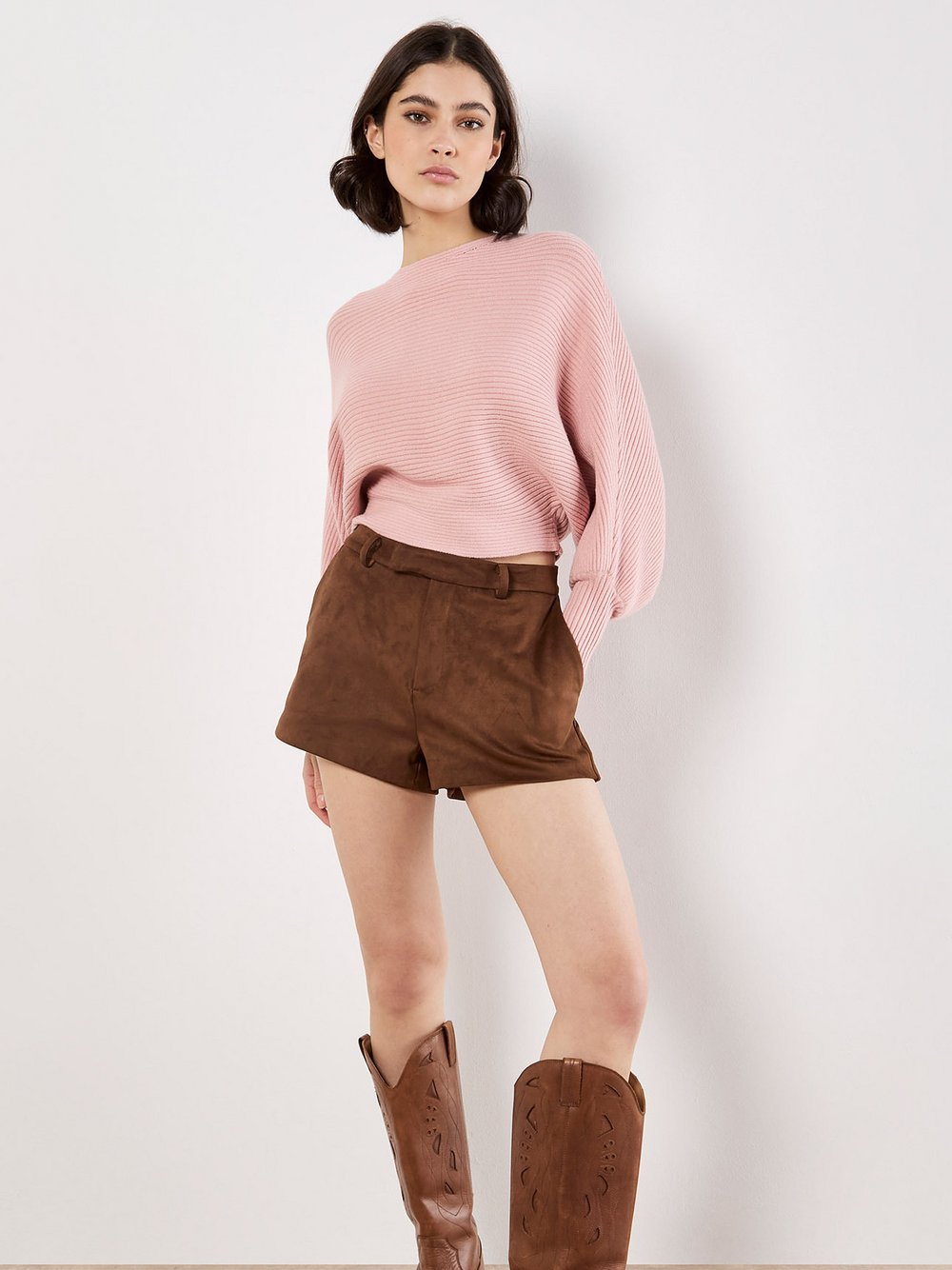 Apricot Pullover Damen Viskose pink, 40