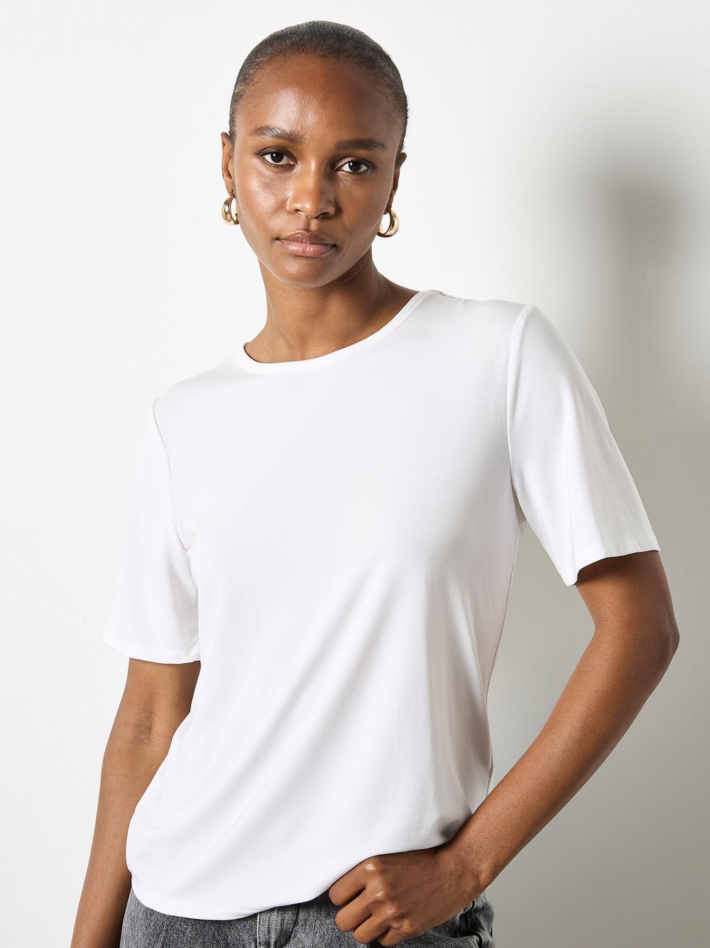 Thumbnail - Apricot Top Damen Lyocell weiß, 42