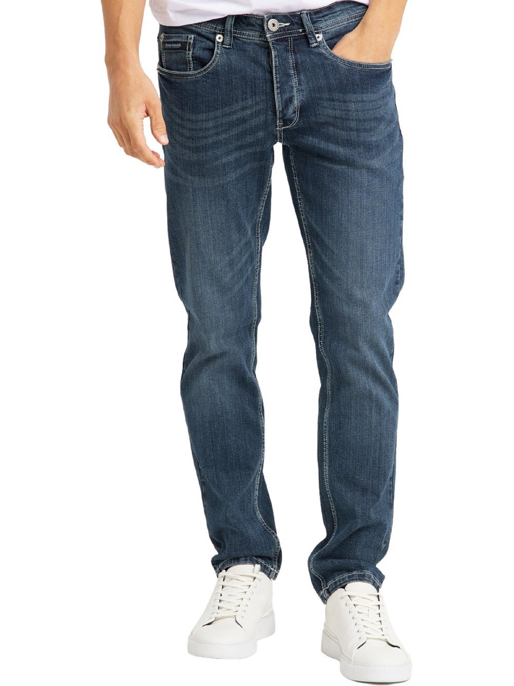Thumbnail - Bruno Banani 5-Pocket-Jeans  Herren Baumwolle blau, 32-32