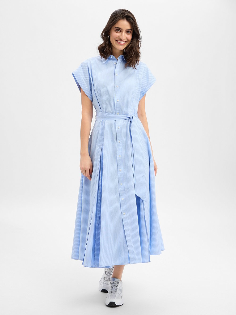 Polo Ralph Lauren Blusenkleid Damen Baumwolle (100%) mehrfarbig gestreift, 36