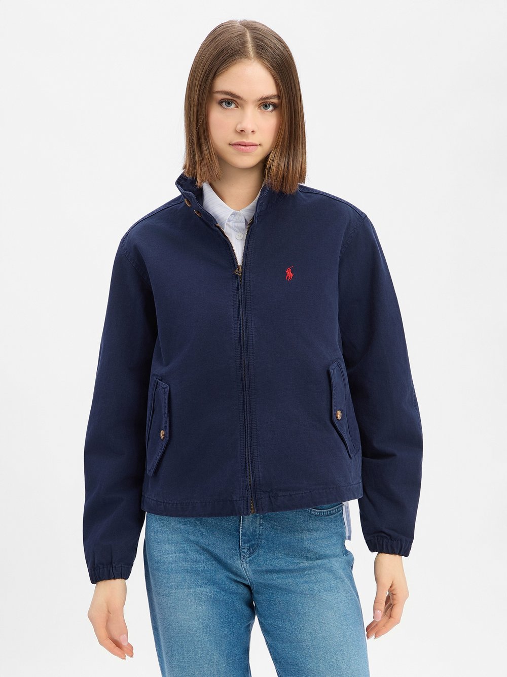 Polo Ralph Lauren Jacke Damen Baumwolle (100%) blau, XS