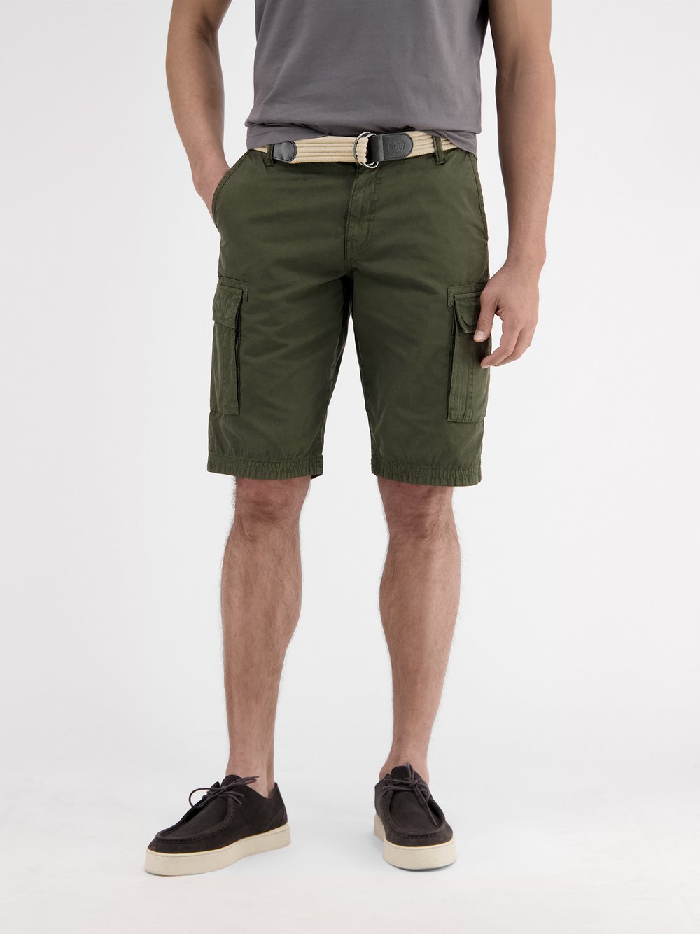 LERROS Bermudas Herren Baumwolle grün, 34