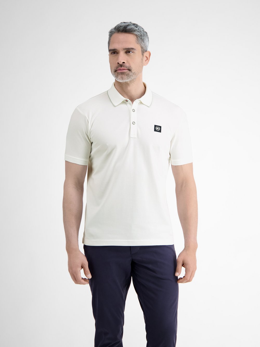 LERROS Poloshirt Herren Baumwolle weiß, XL